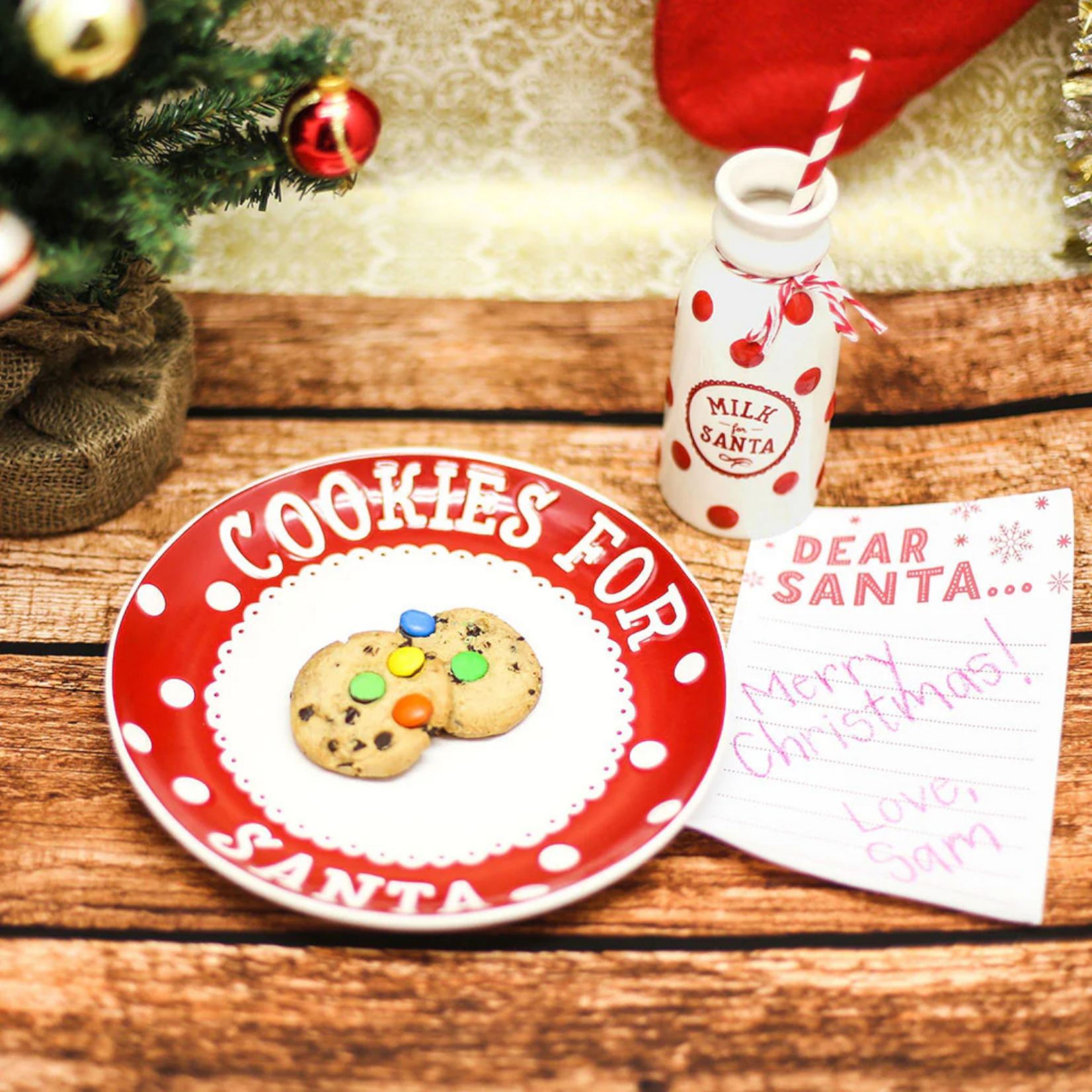 Pearhead Cookies & Milk Santa Set