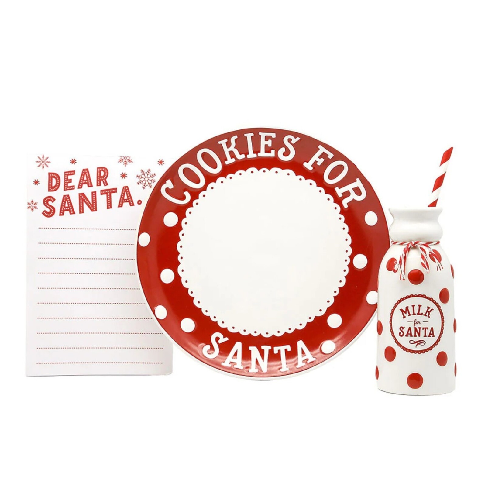 Pearhead Cookies & Milk Santa Set