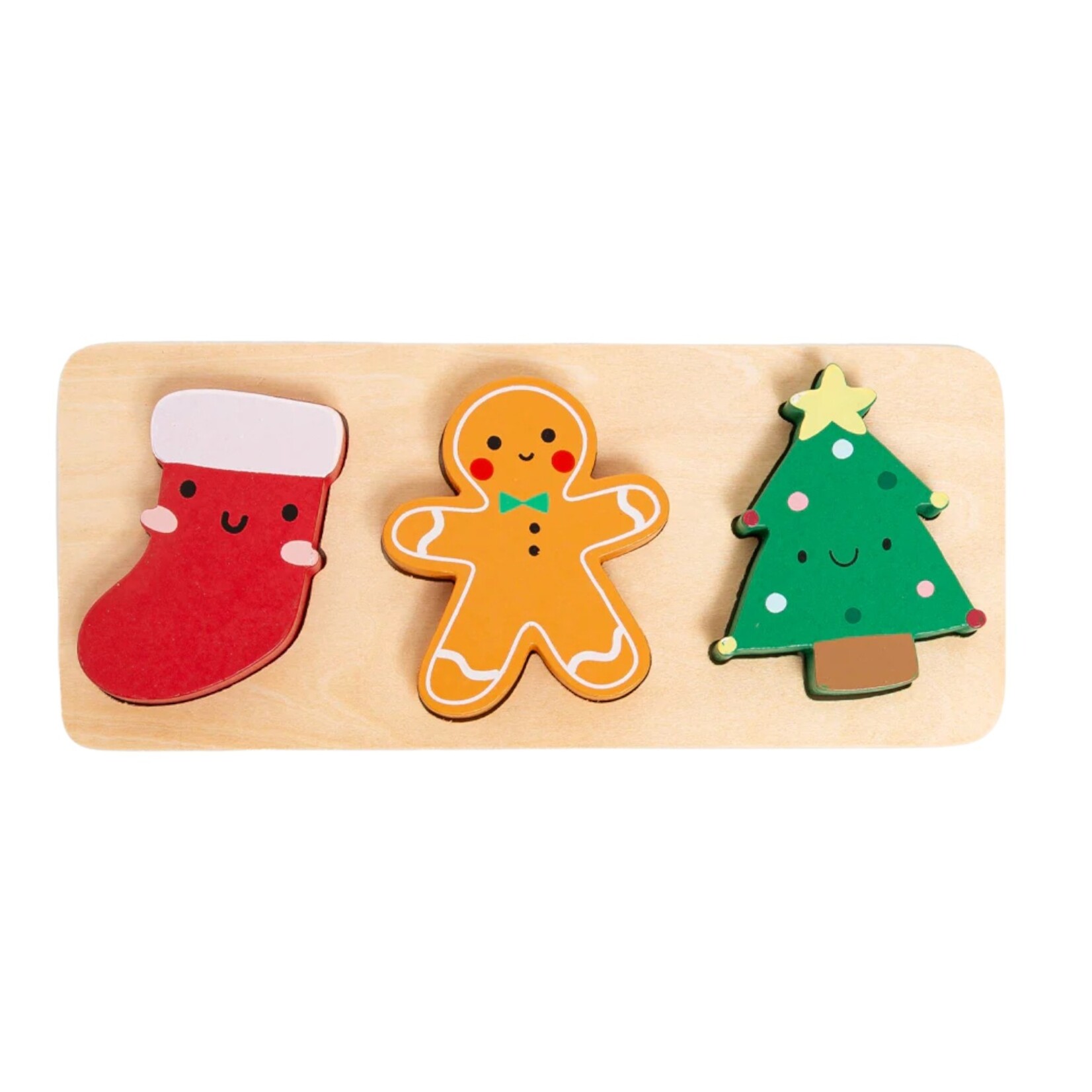 Pearhead Wooden Christmas Puzzle