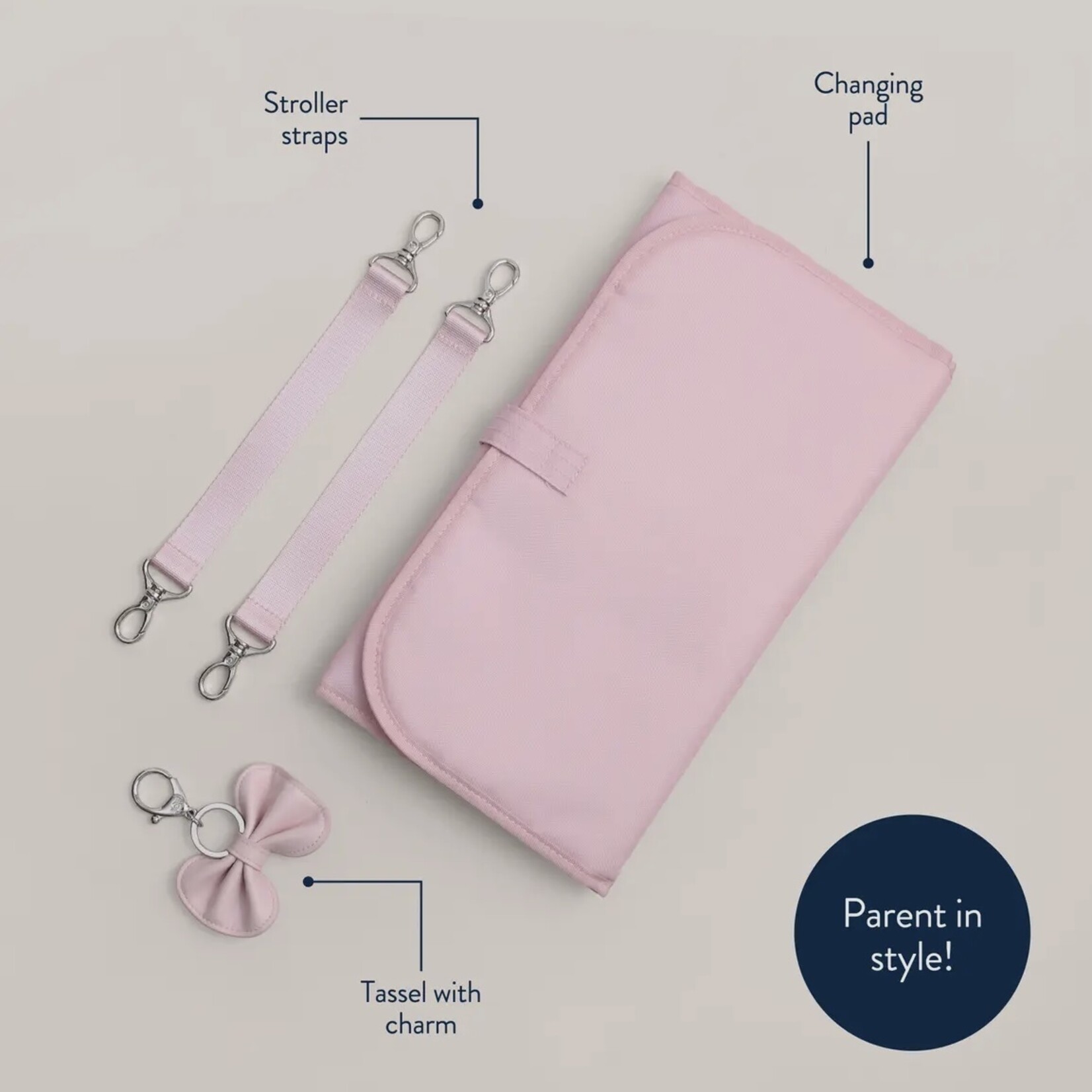 Itzy Ritzy Ribbons & Roses Boss Plus Diaper Bag Backpack