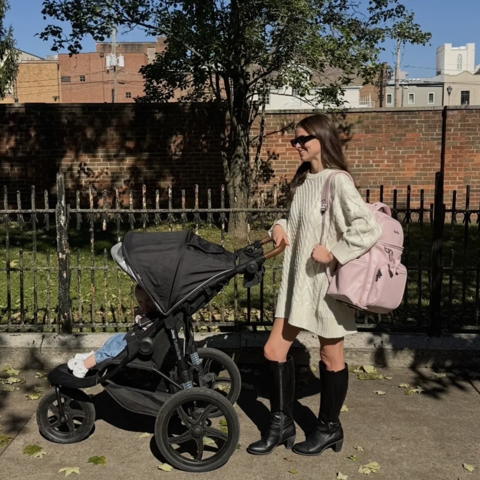 Itzy Ritzy Ribbons & Roses Boss Plus Diaper Bag Backpack