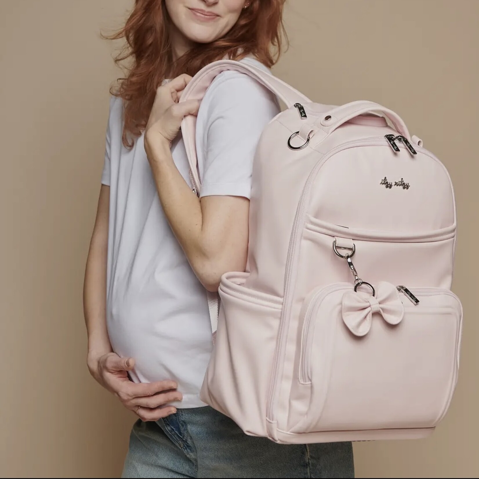 Itzy Ritzy Ribbons & Roses Boss Plus Diaper Bag Backpack