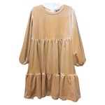 Emma Jean Kinsley Velvet Tan Dress