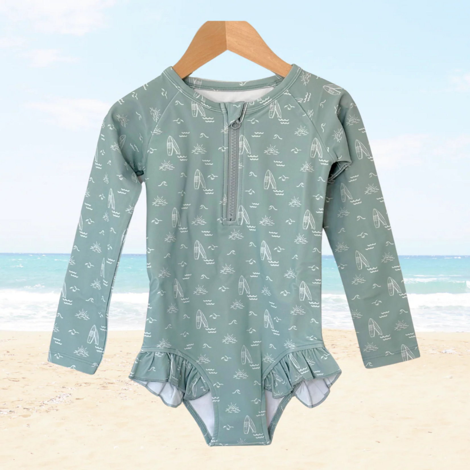 Sweet P Baby Sage Surfer Swimsuit