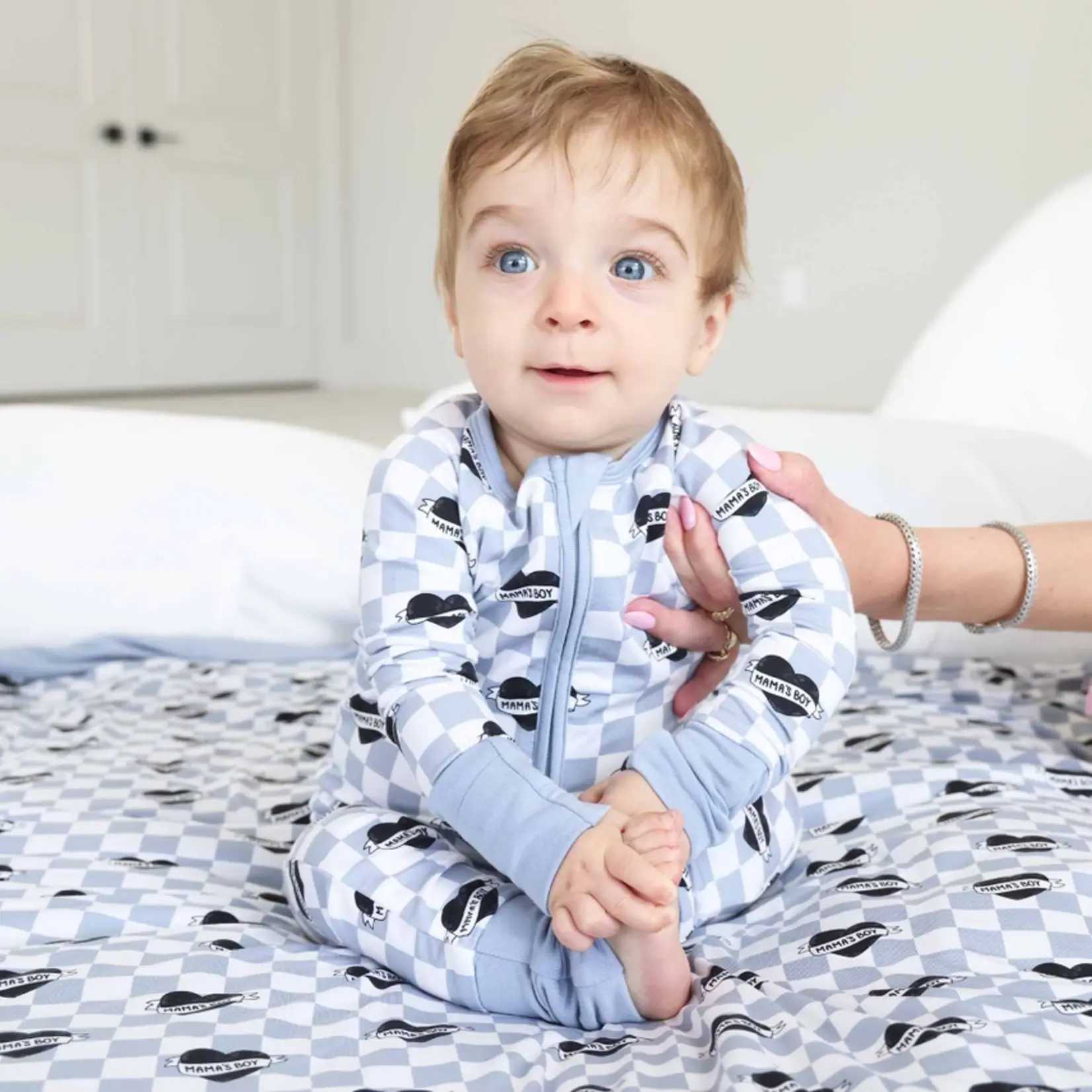 Caden Lane Mama's Boy Romper