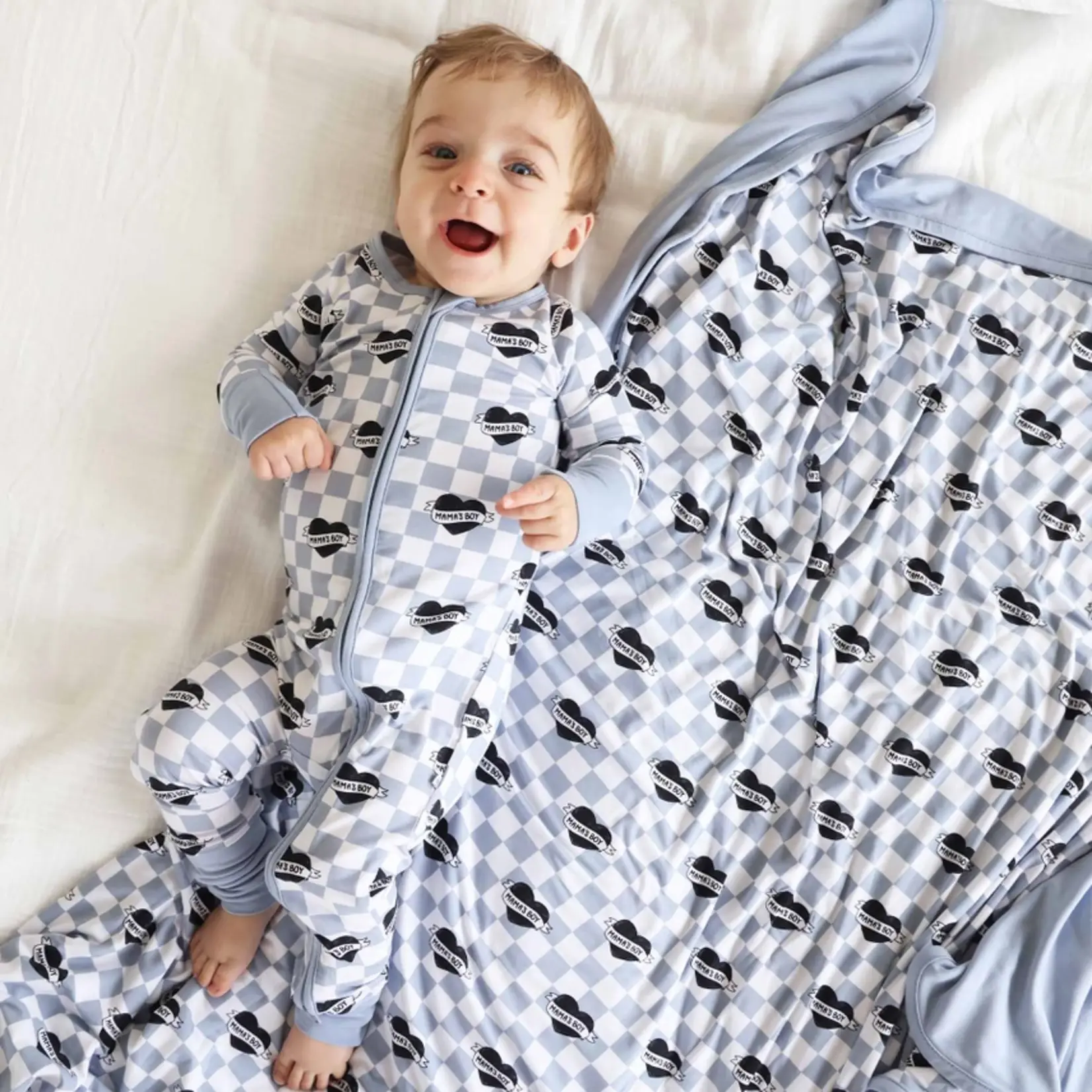 Caden Lane Mama's Boy Romper