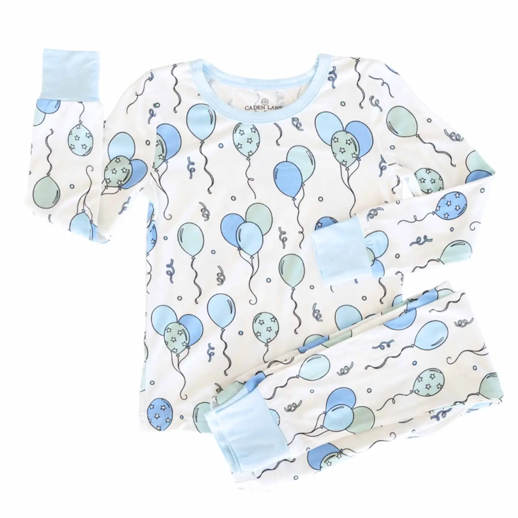 Caden Lane Party Time Blue PJ Set