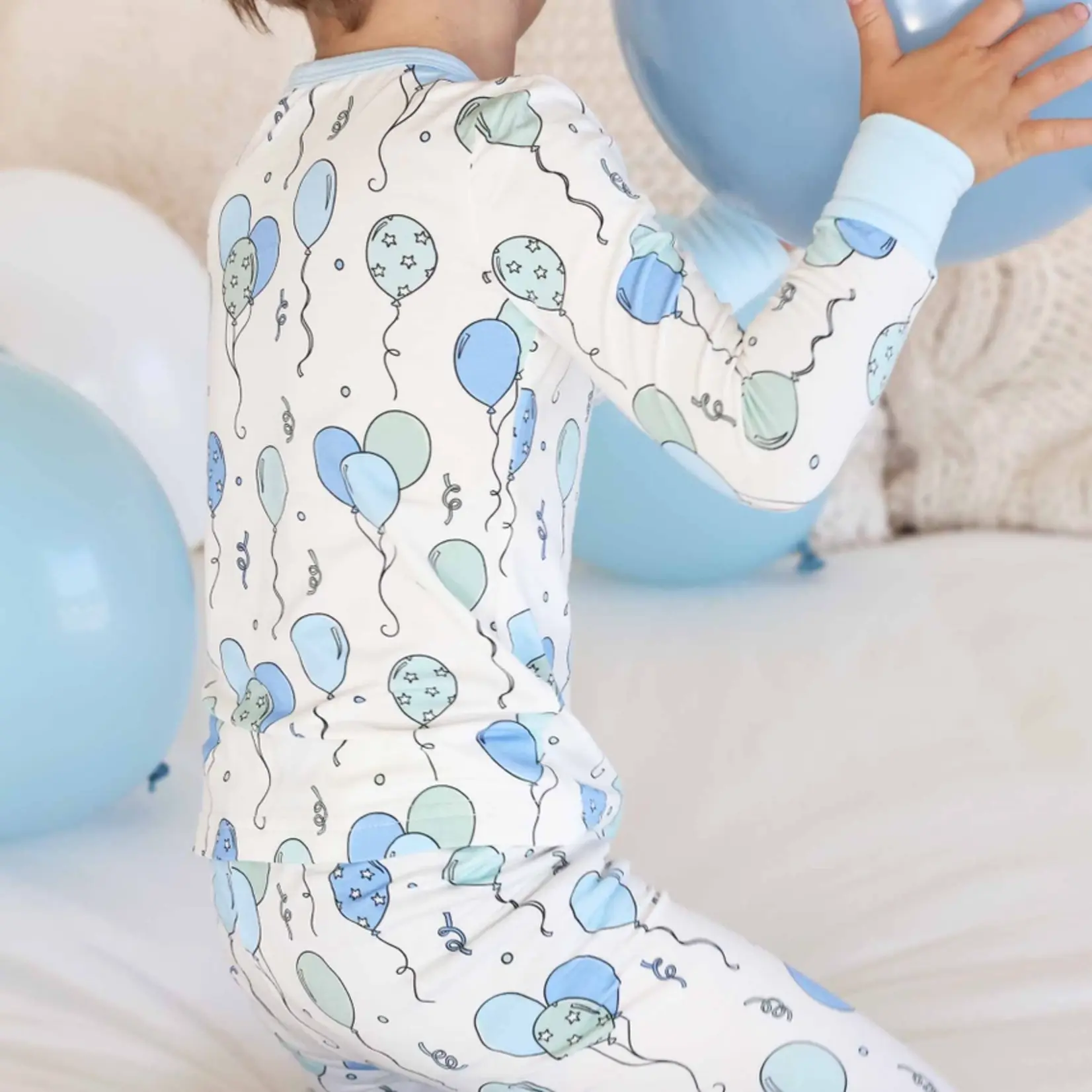 Caden Lane Party Time Blue PJ Set
