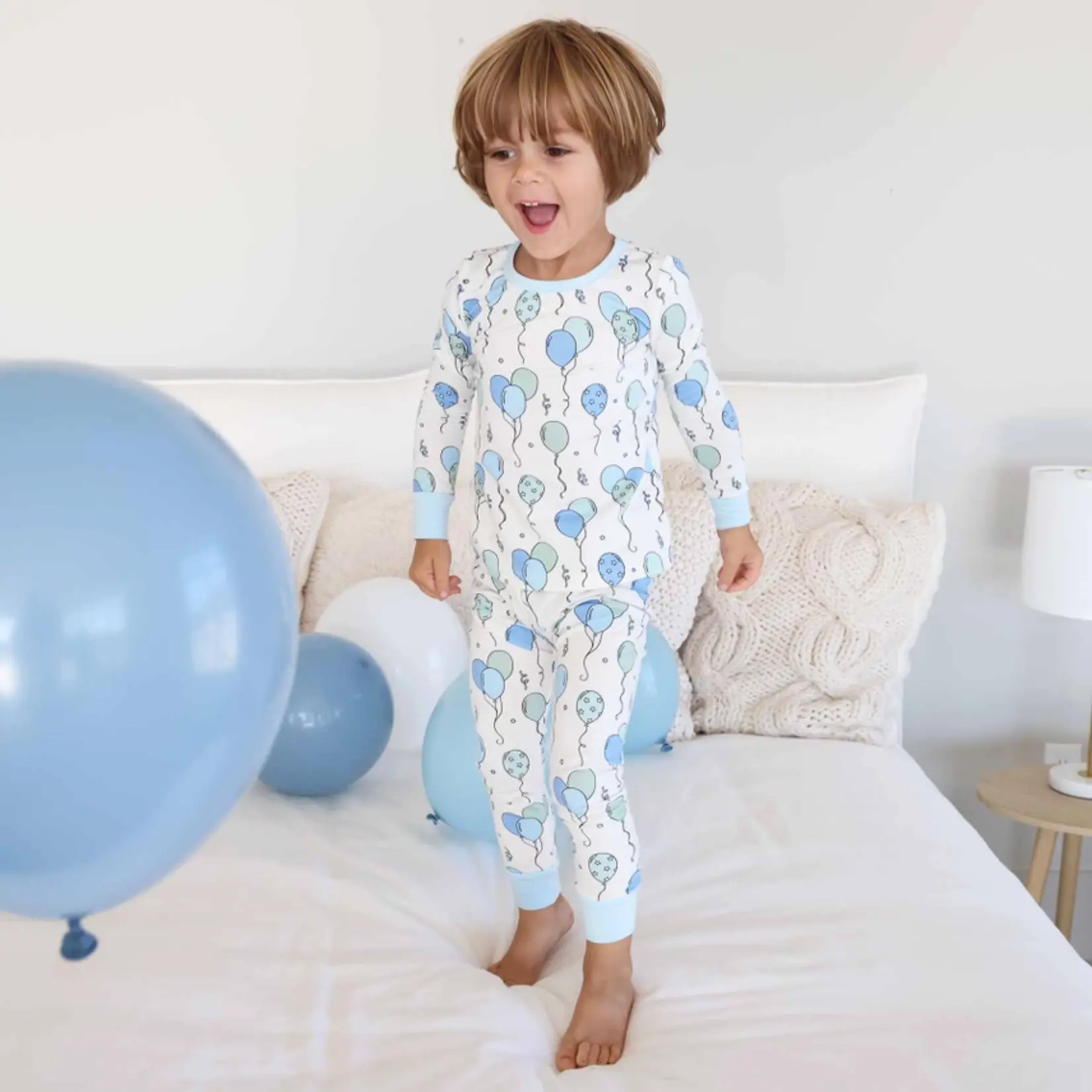 Caden Lane Party Time Blue PJ Set