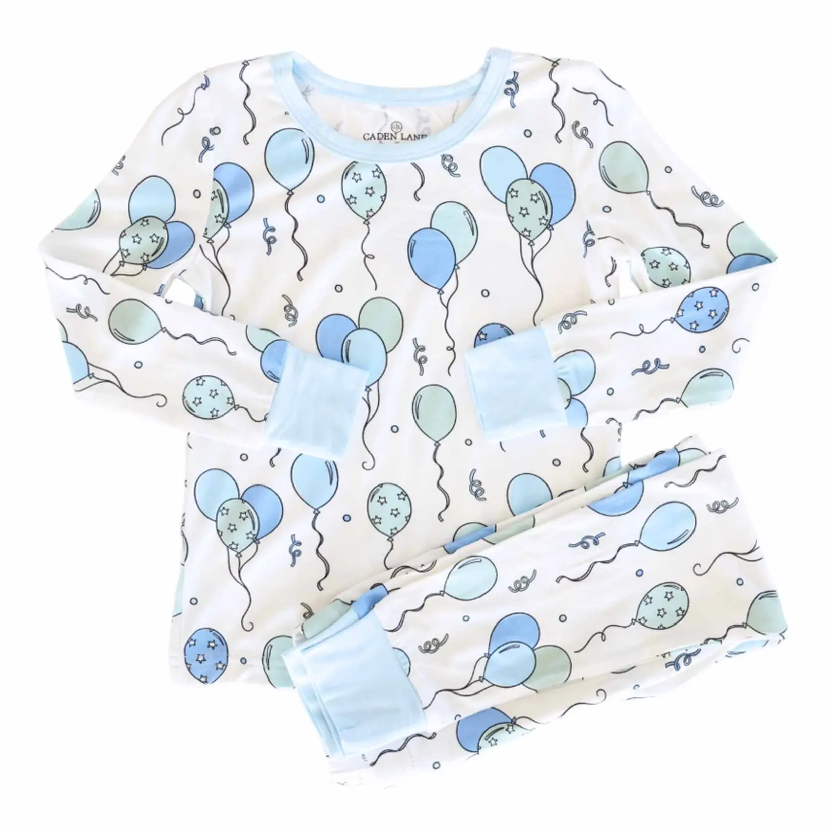 Caden Lane Party Time Blue PJ Set
