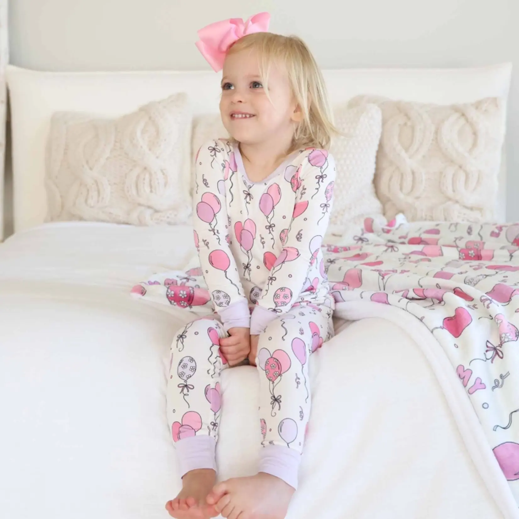 Caden Lane Party Time Pink PJ Set