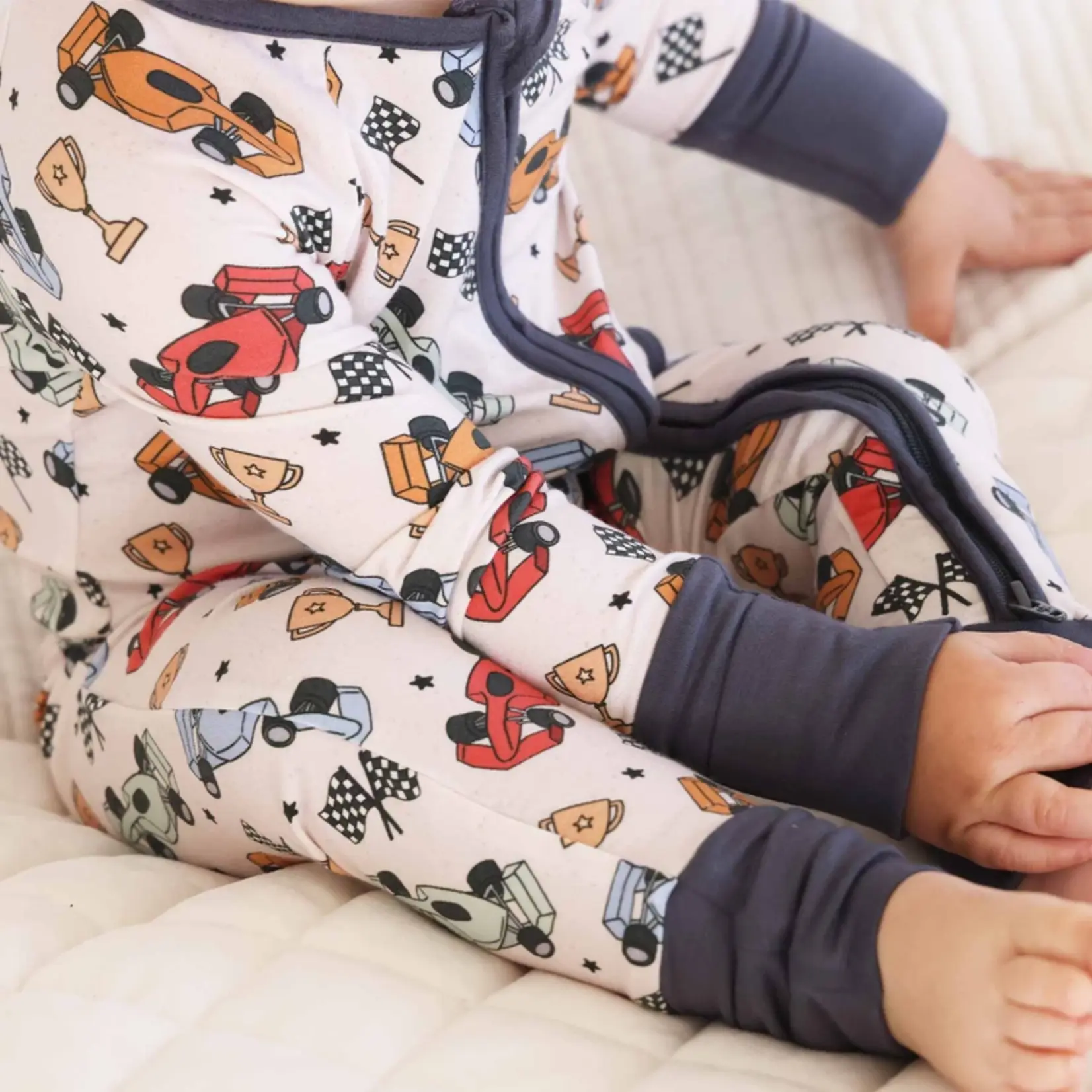 Caden Lane Pit Crew Romper