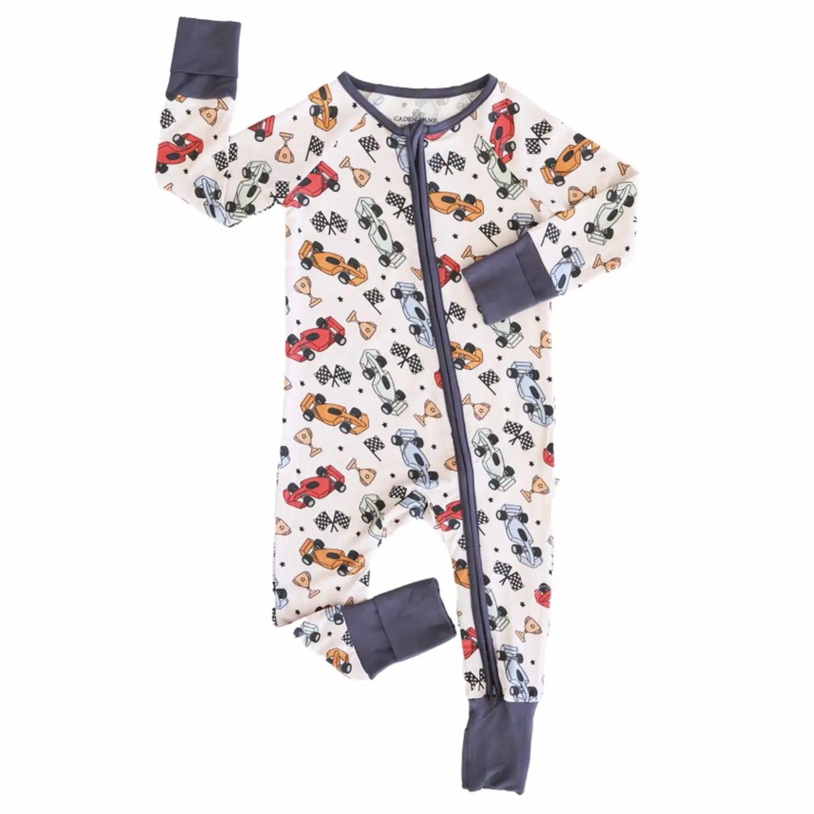 Caden Lane Pit Crew Romper