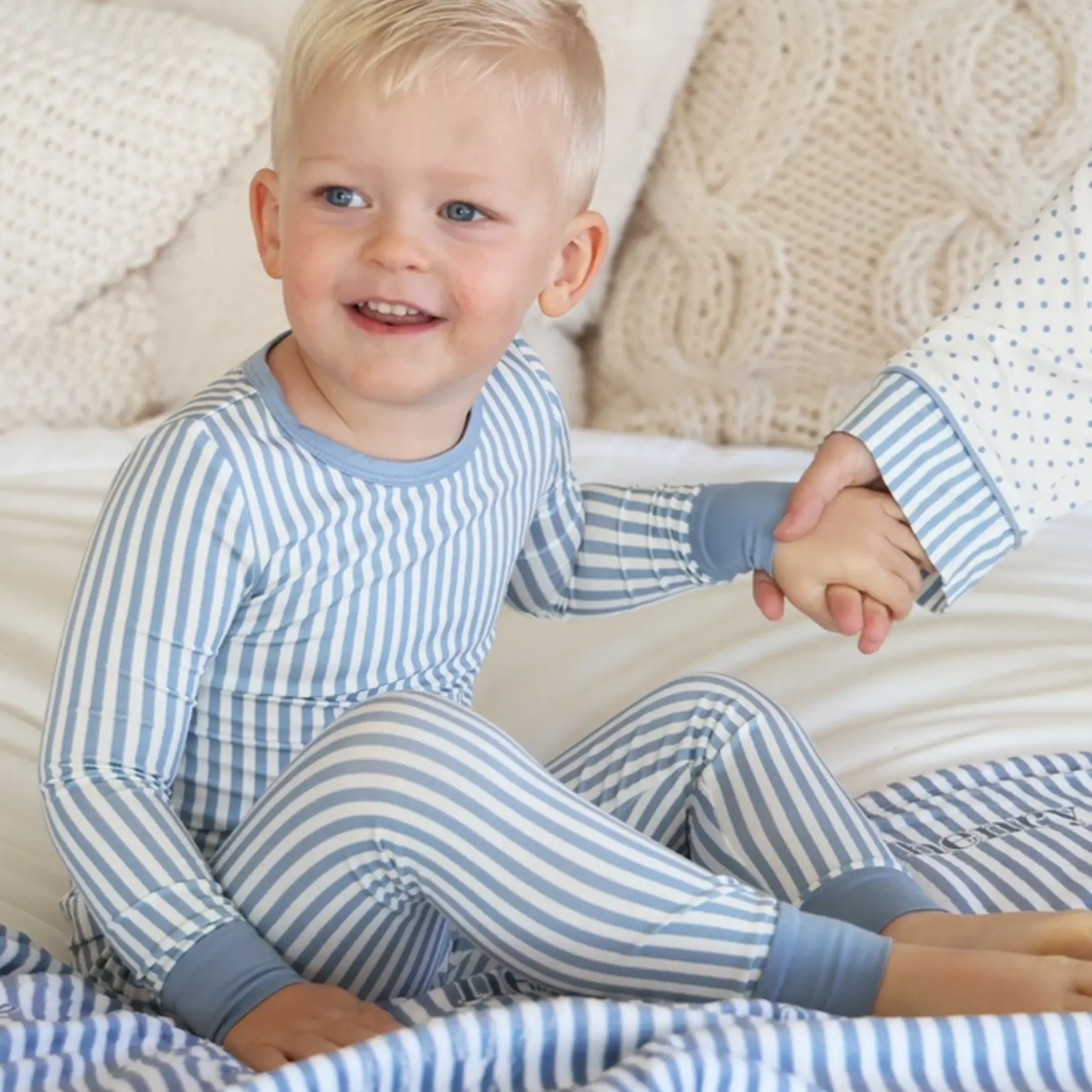 Caden Lane Snuggle Stripes PJ Set