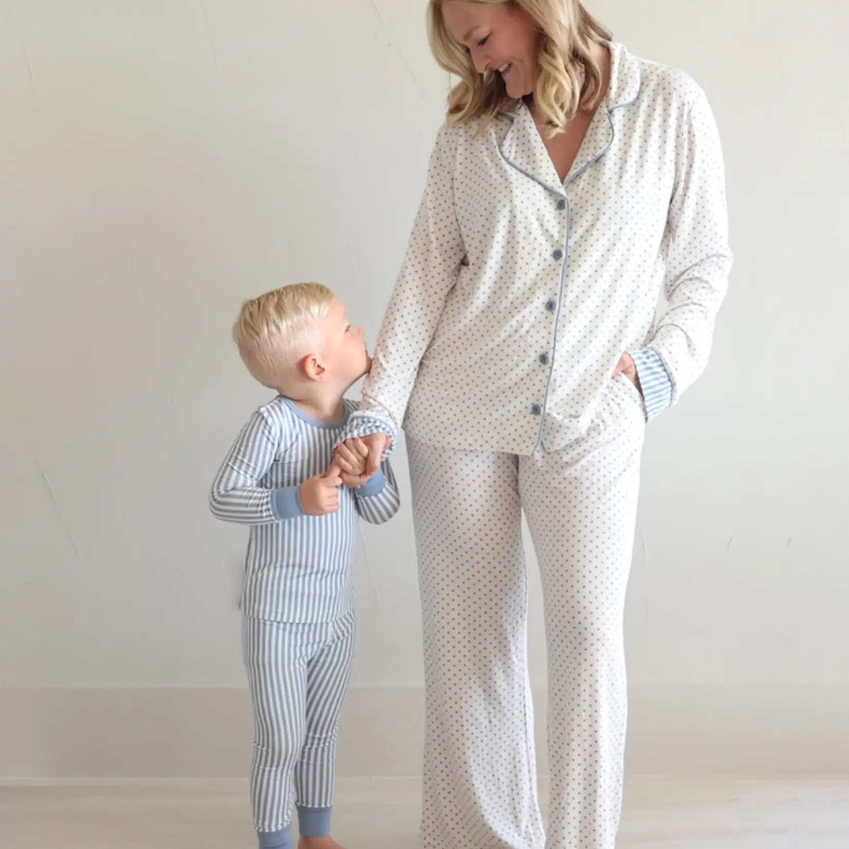 Caden Lane Snuggle Stripes PJ Set