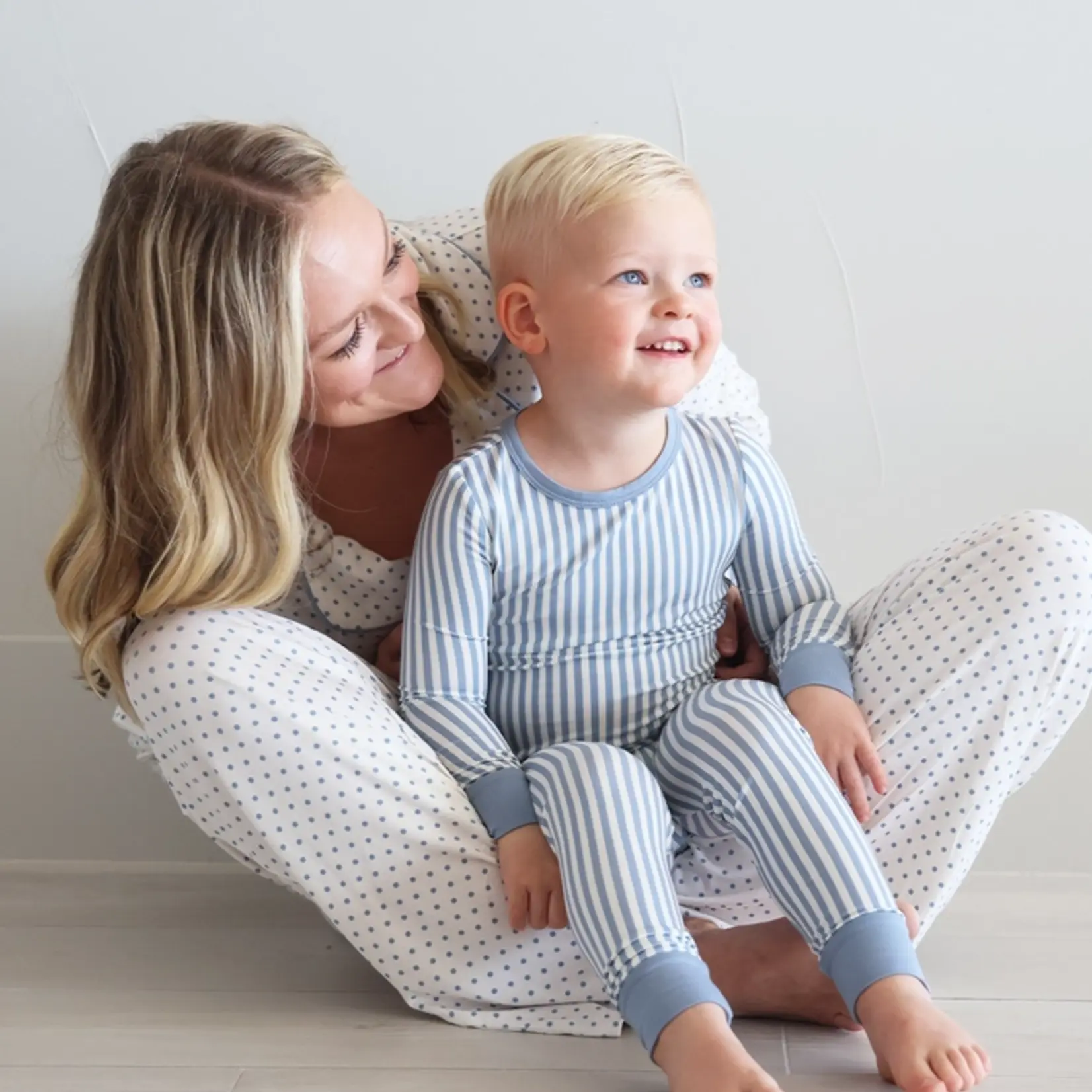 Caden Lane Snuggle Stripes PJ Set