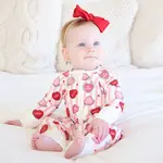 Caden Lane Sweet Like Candy Pink Romper
