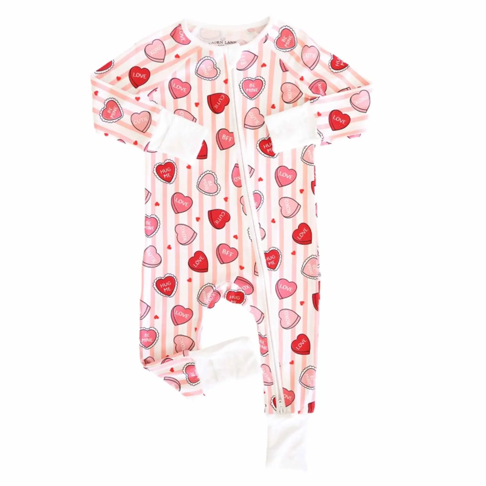 Caden Lane Sweet Like Candy Pink Romper