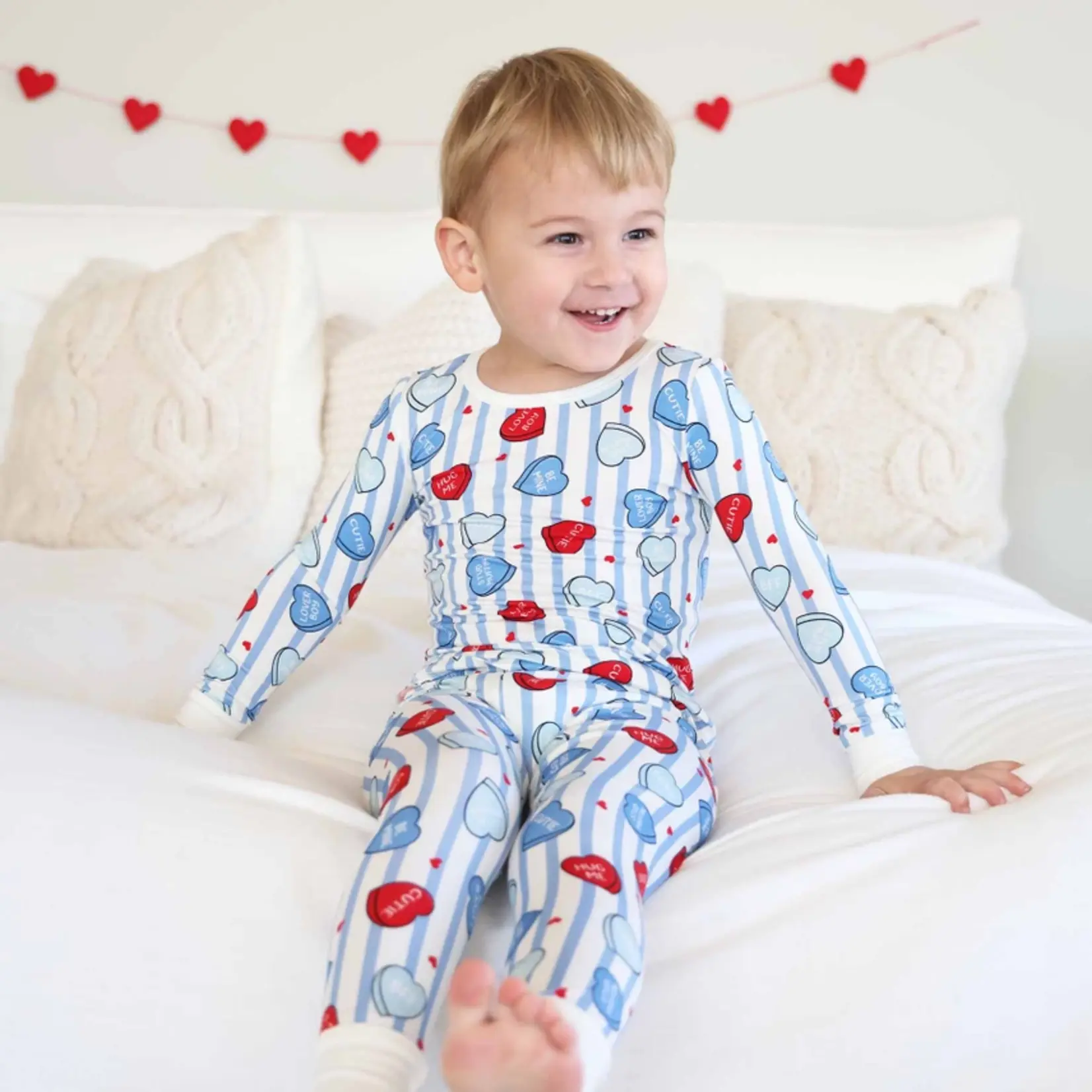 Caden Lane Sweet Like Candy Blue PJ Set