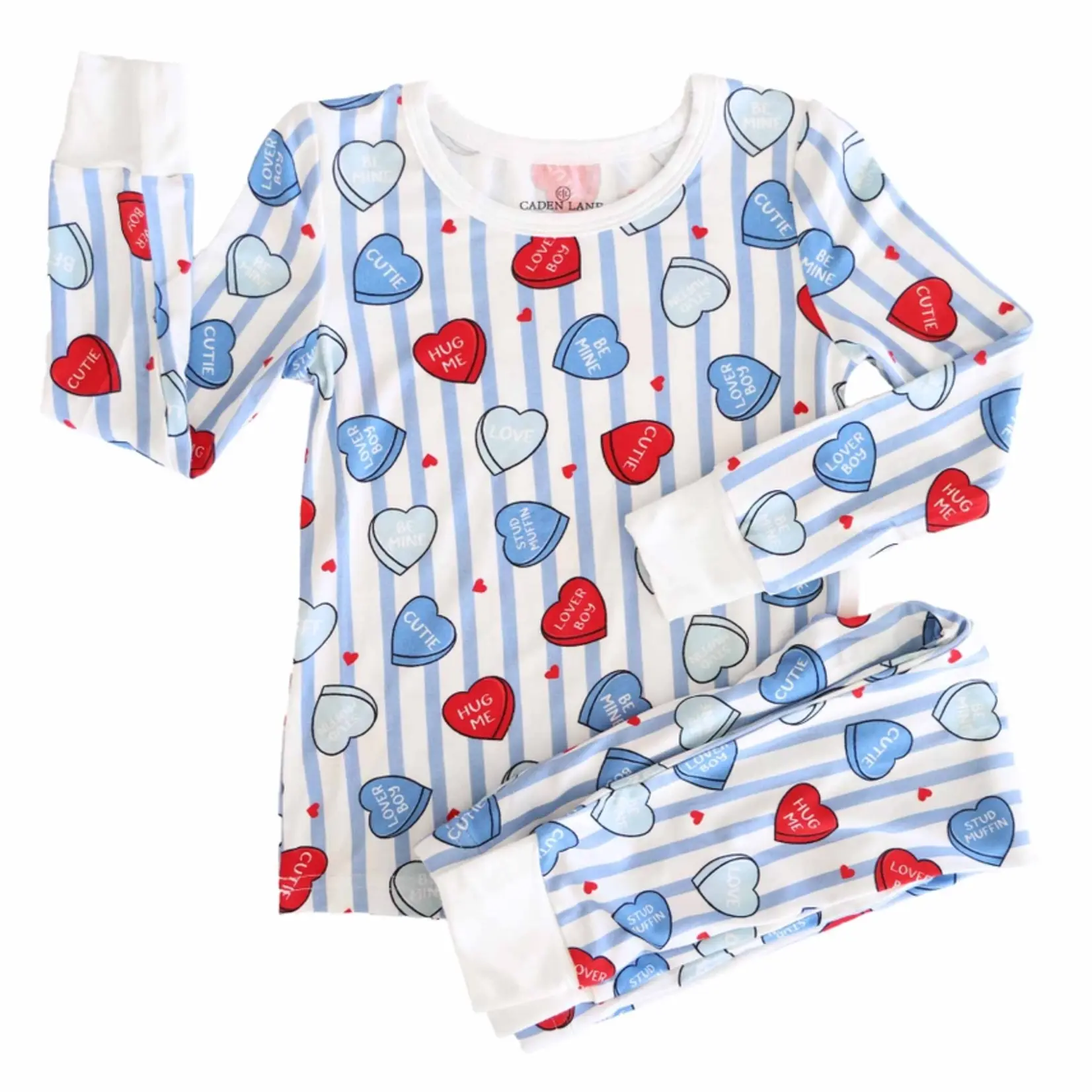 Caden Lane Sweet Like Candy Blue PJ Set