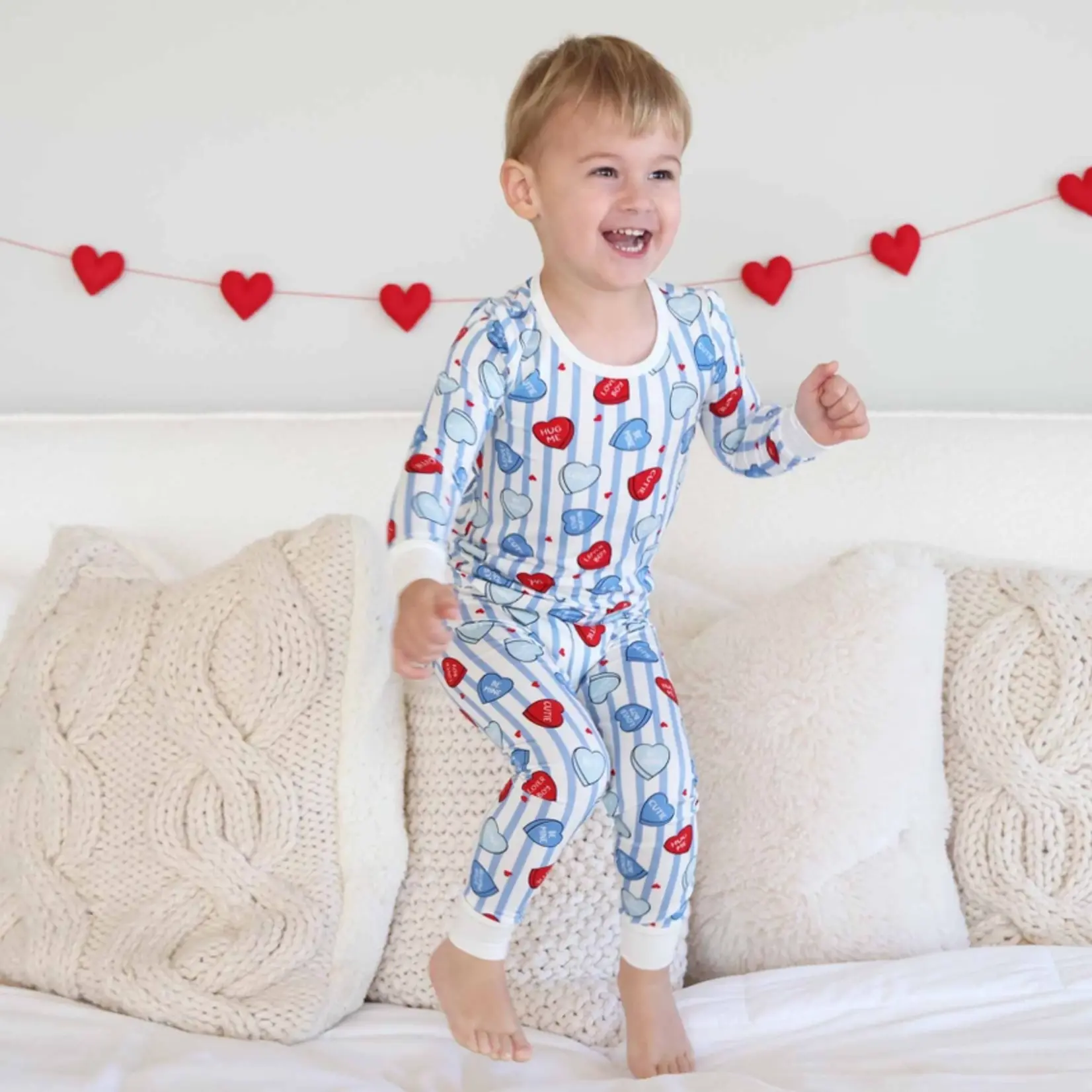 Caden Lane Sweet Like Candy Blue PJ Set