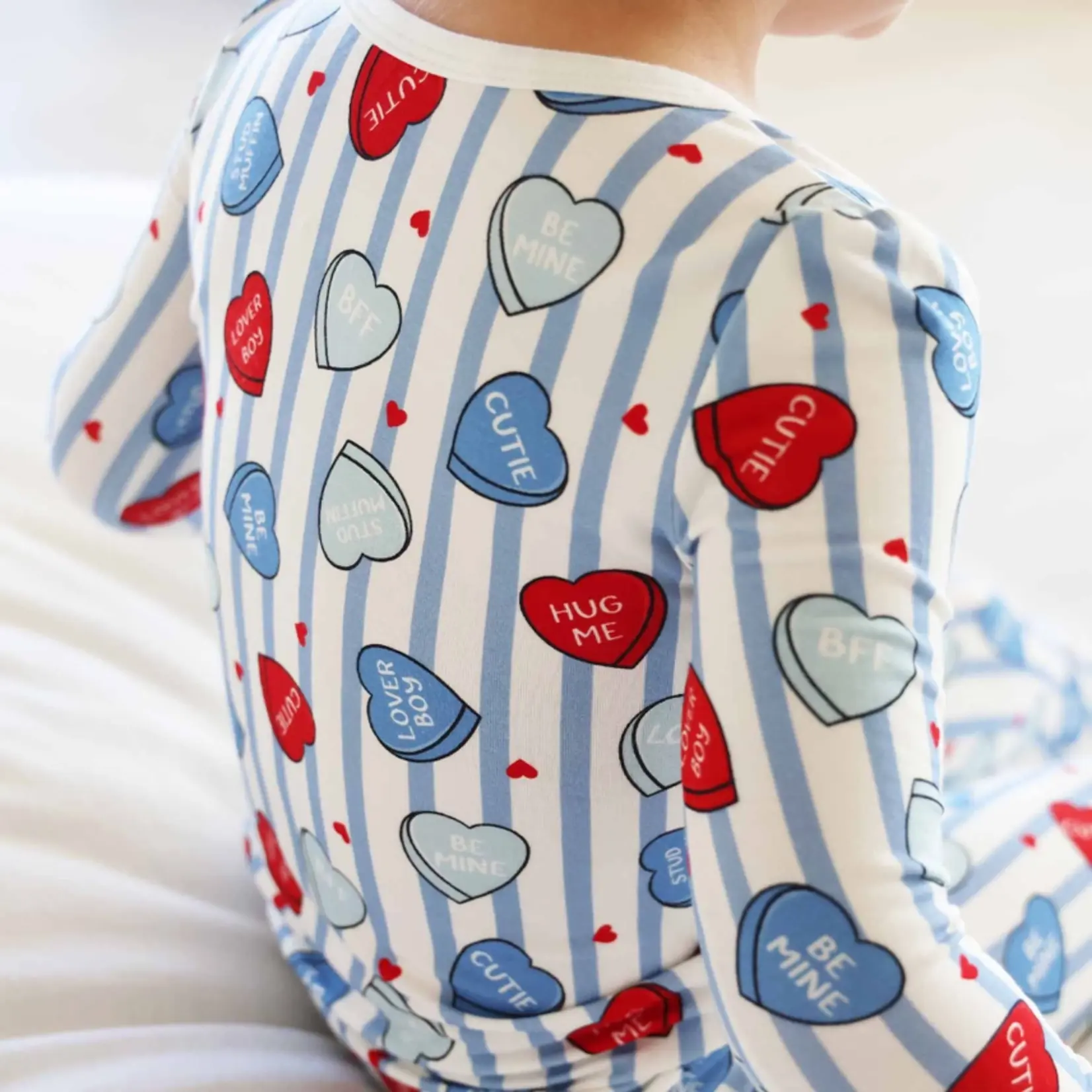 Caden Lane Sweet Like Candy Blue PJ Set