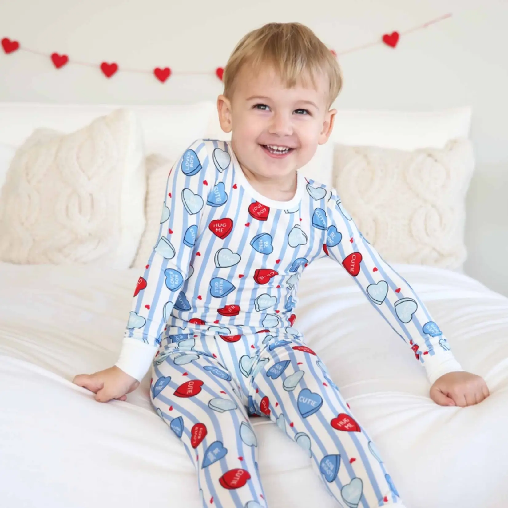 Caden Lane Sweet Like Candy Blue PJ Set