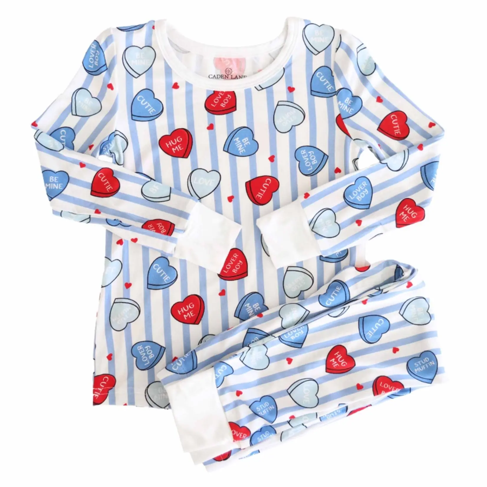 Caden Lane Sweet Like Candy Blue PJ Set
