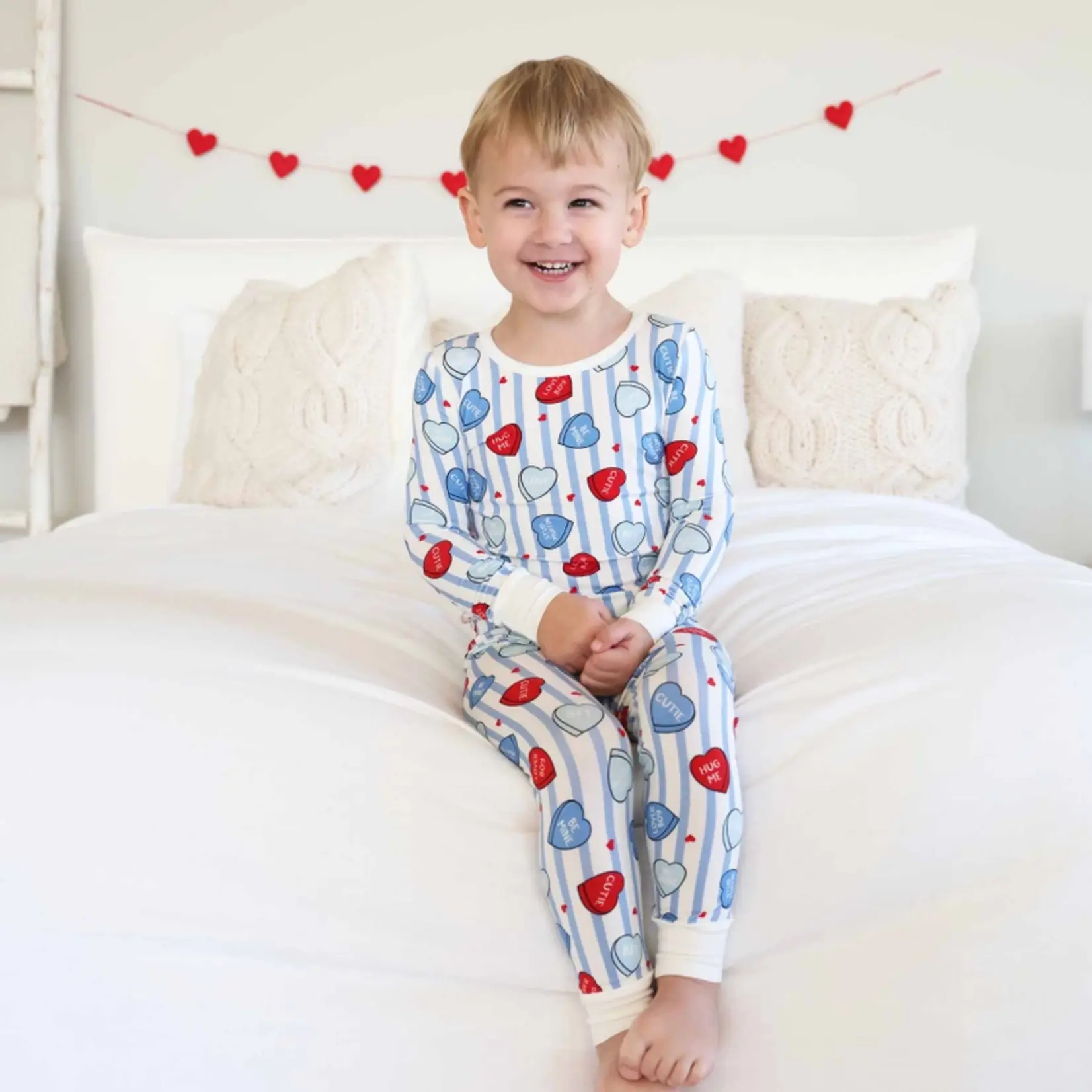 Caden Lane Sweet Like Candy Blue PJ Set