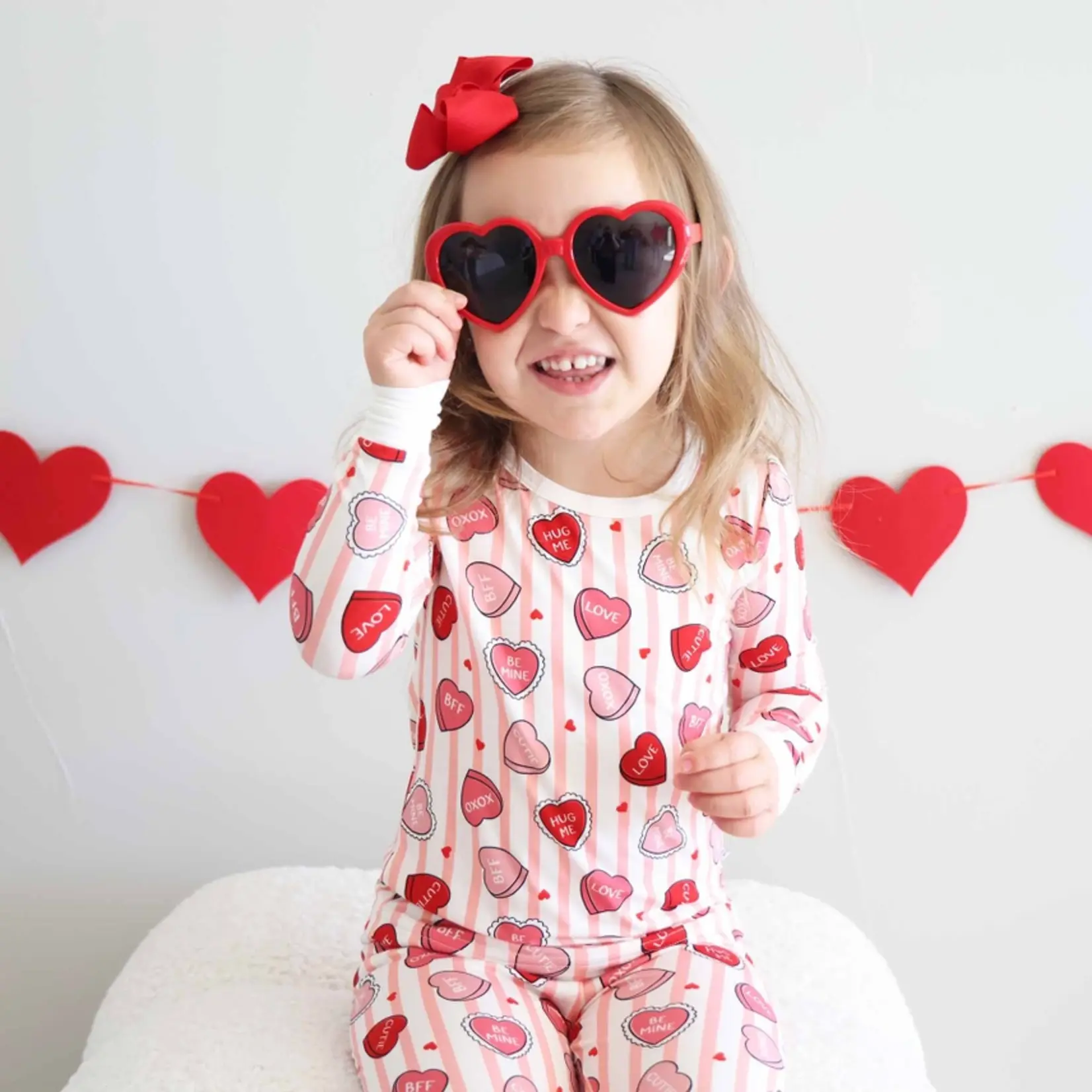 Caden Lane Sweet Like Candy Pink PJ Set