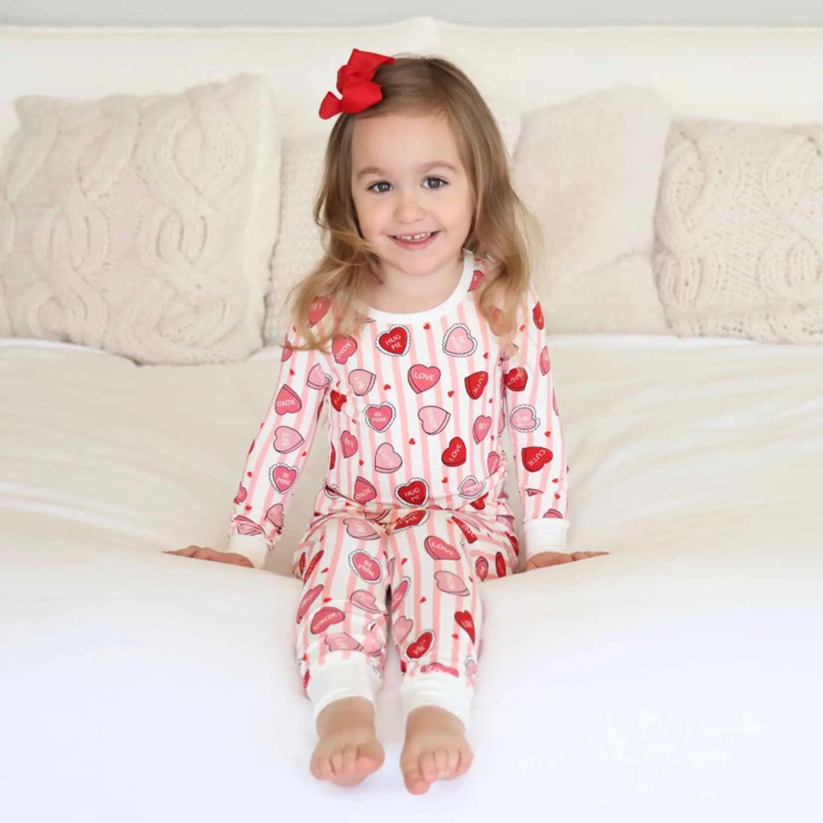 Caden Lane Sweet Like Candy Pink PJ Set