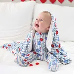 Caden Lane Sweet Like Candy Blue Newborn Footie (In-Store Only)