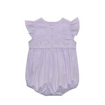 Babysen Purple Posy Embroidered Bubble