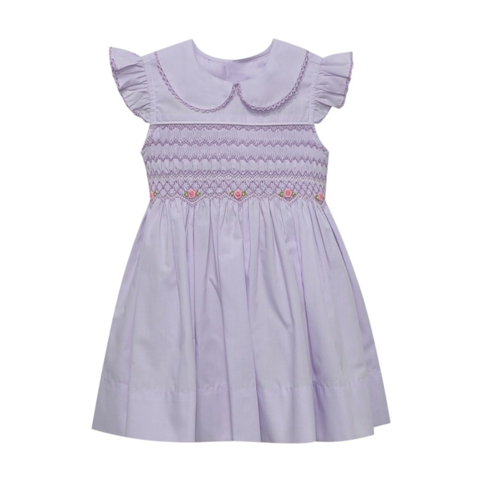 Remember Nguyen Lavender Juliette Smocked Dress