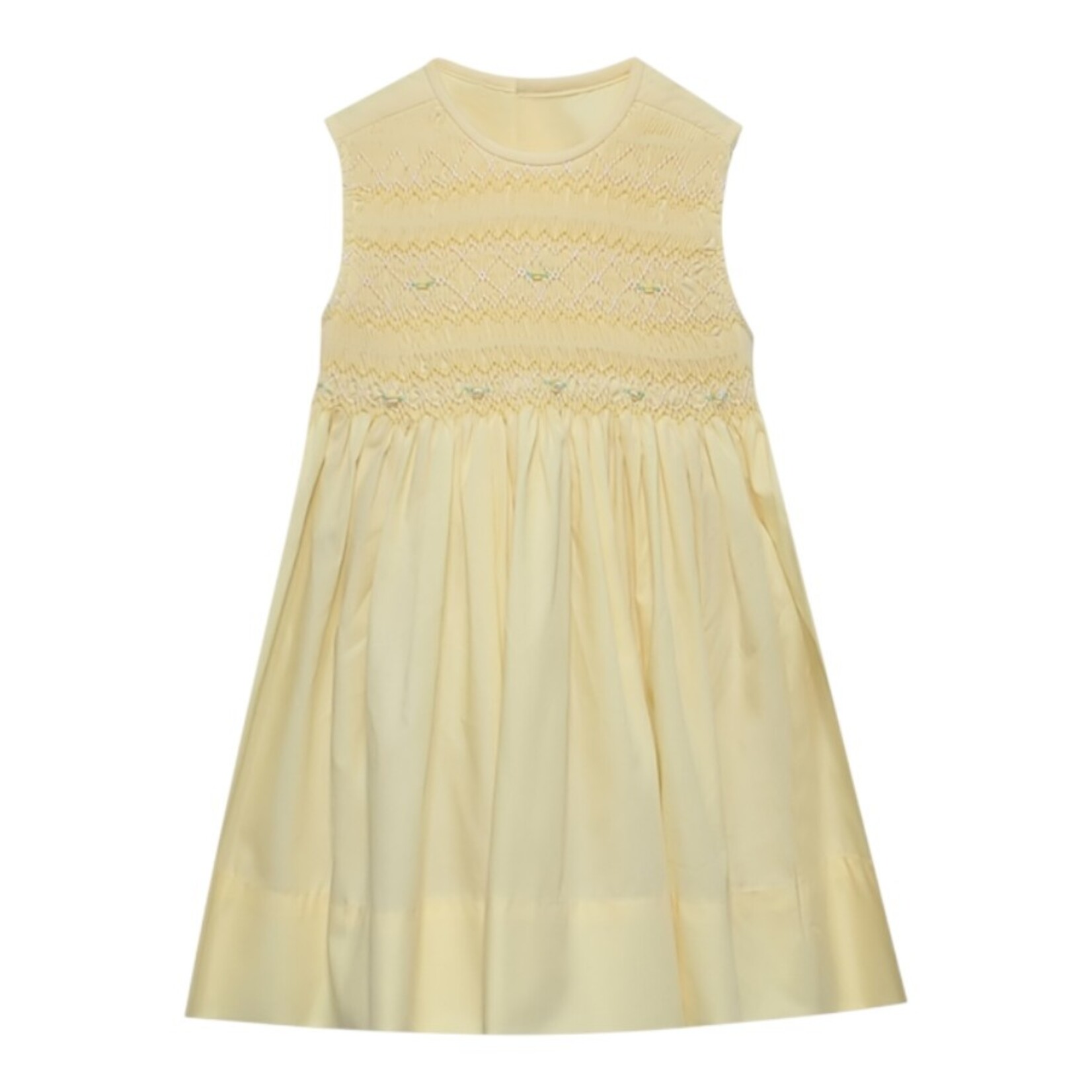 Babysen Maize Lemon Drop Smocked Dress