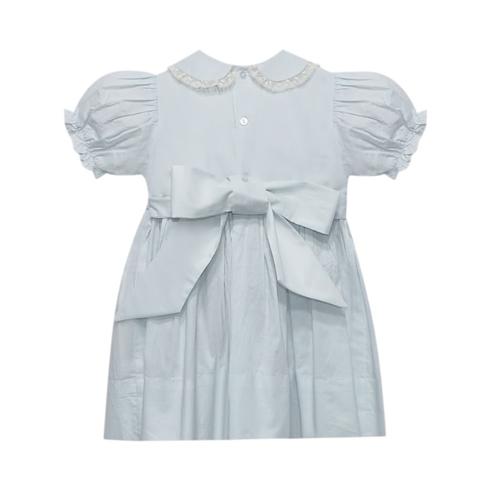 Babysen Blue Lullabies Smocked Heirloom Dress