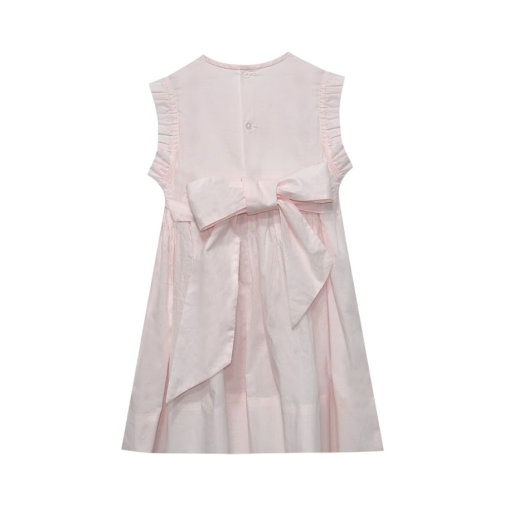 Pink Bunches of Roses Smocked Dress