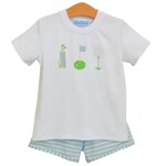 Trotter Street Kids Tee Time Boys Golf Short Set