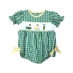 Three Sisters Golf Masters Smocked Girl Bubble