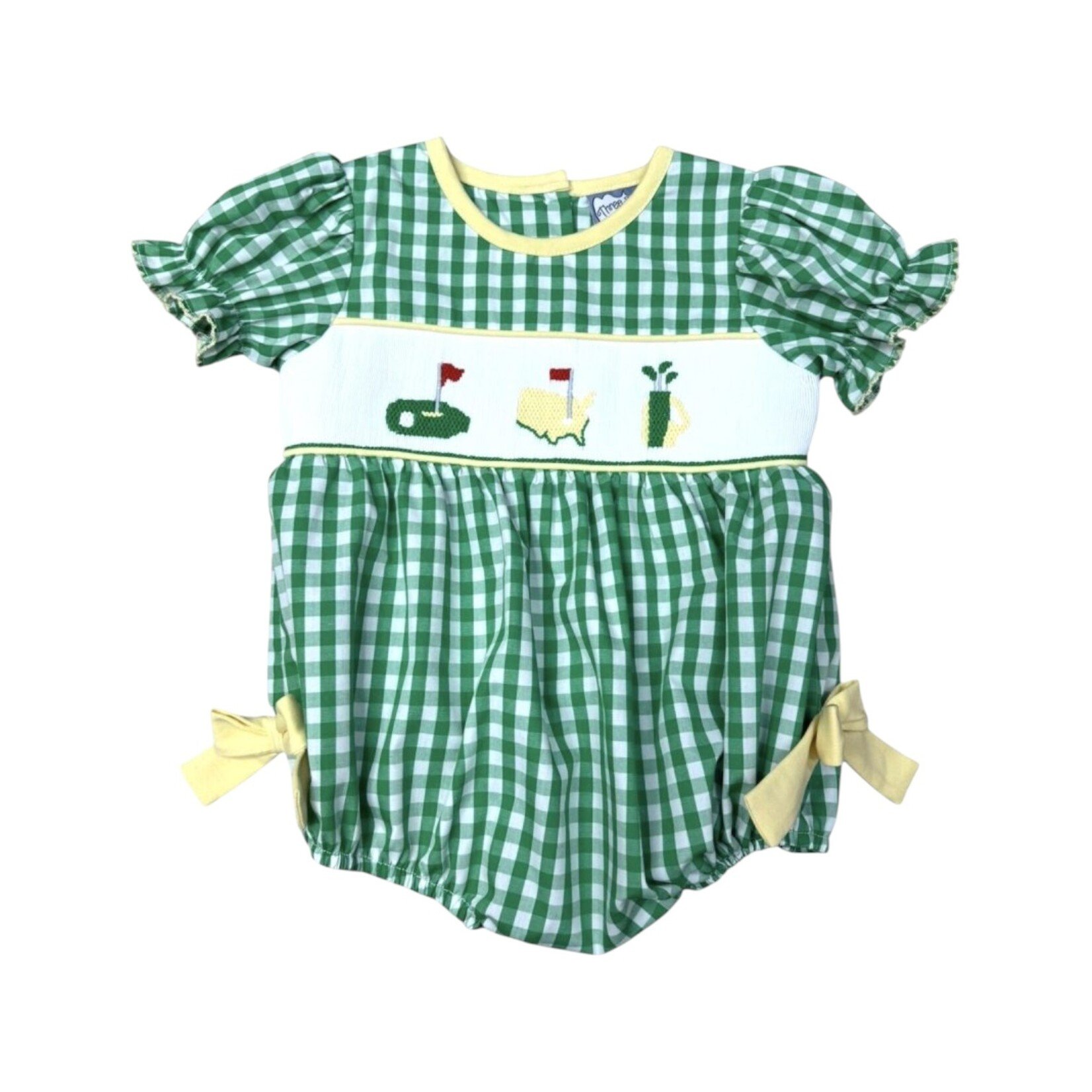Three Sisters Golf Masters Smocked Girl Bubble