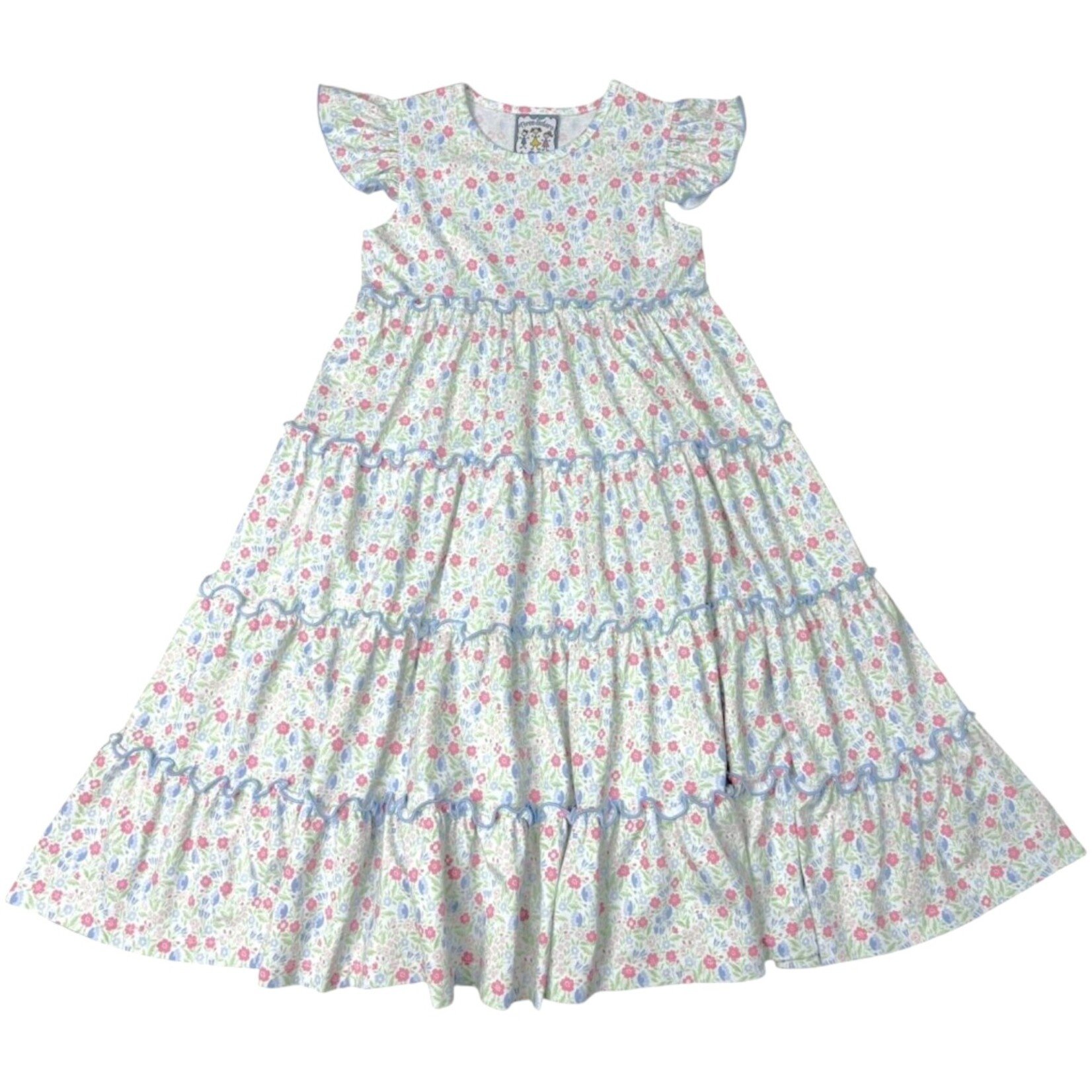 Three Sisters In Full Bloom Maxi Dress