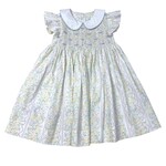 Three Sisters Spring Bouquet Smocked Geo Dress