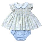 Three Sisters Spring Bouquet Smocked Bloomer Set