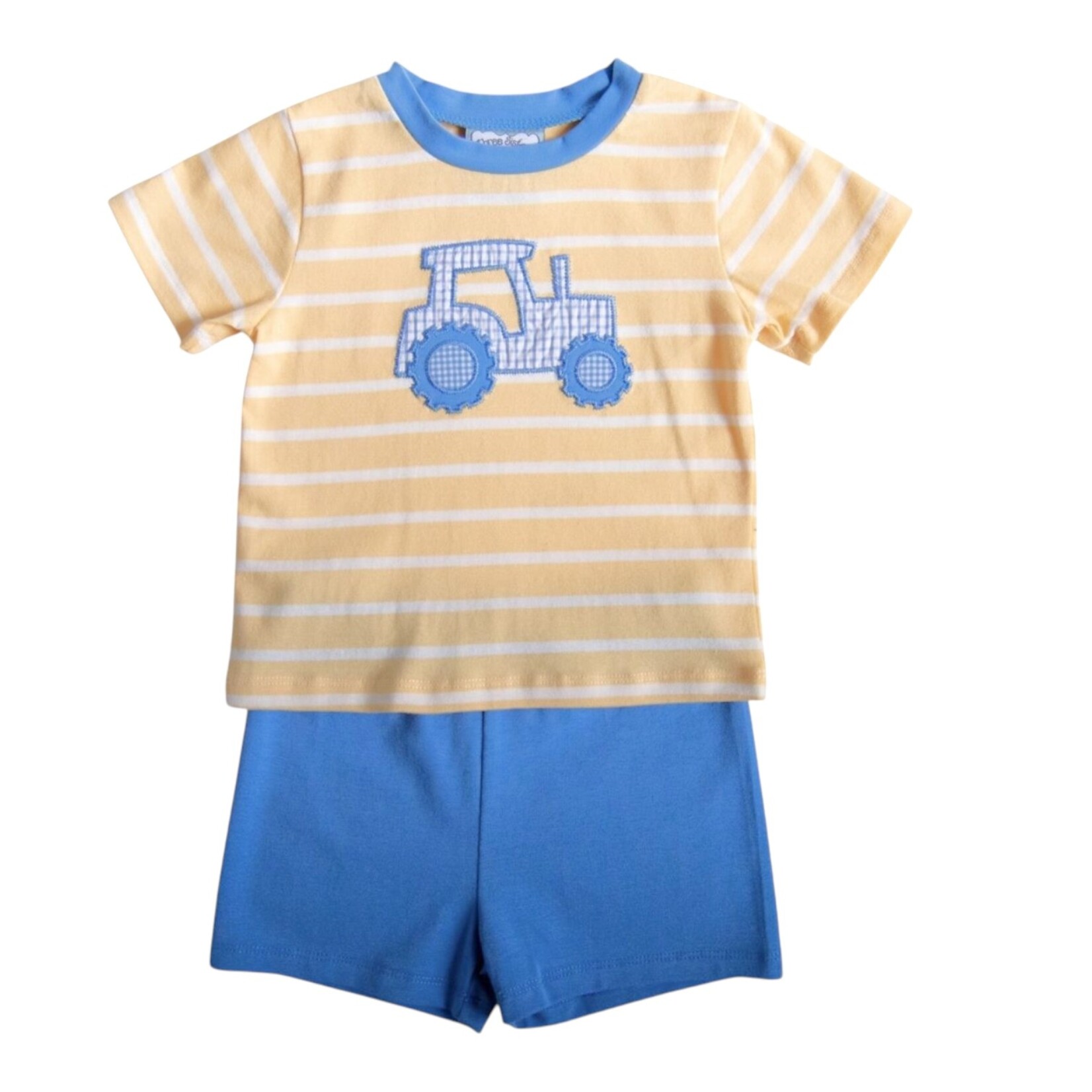 Three Sisters Tractor Boy Short Set