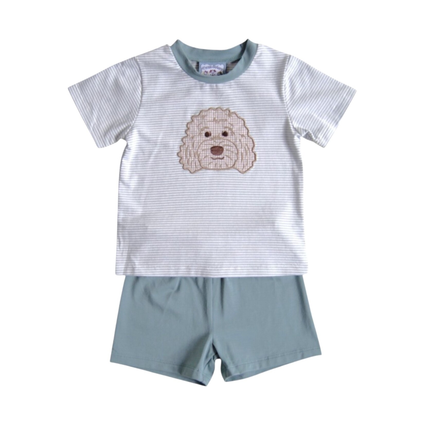 Three Sisters Doodle Boy Short Set