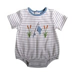 Three Sisters Catch of the Day Fishing Boy Bubble