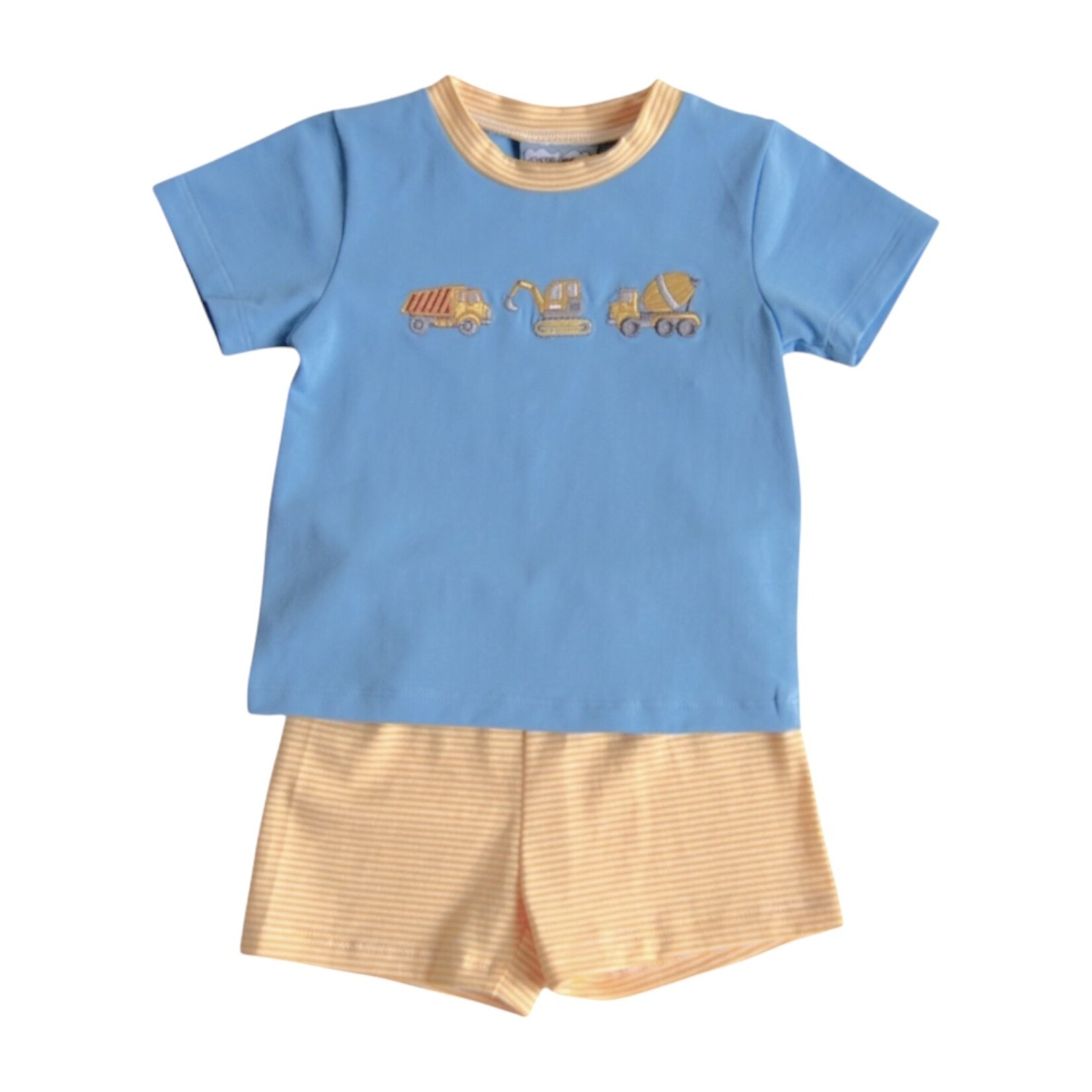 Three Sisters Construction Boy Short Set