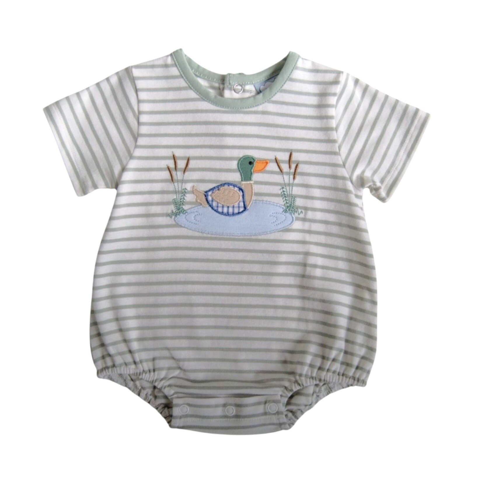 Three Sisters Duck Applique Boy Bubble