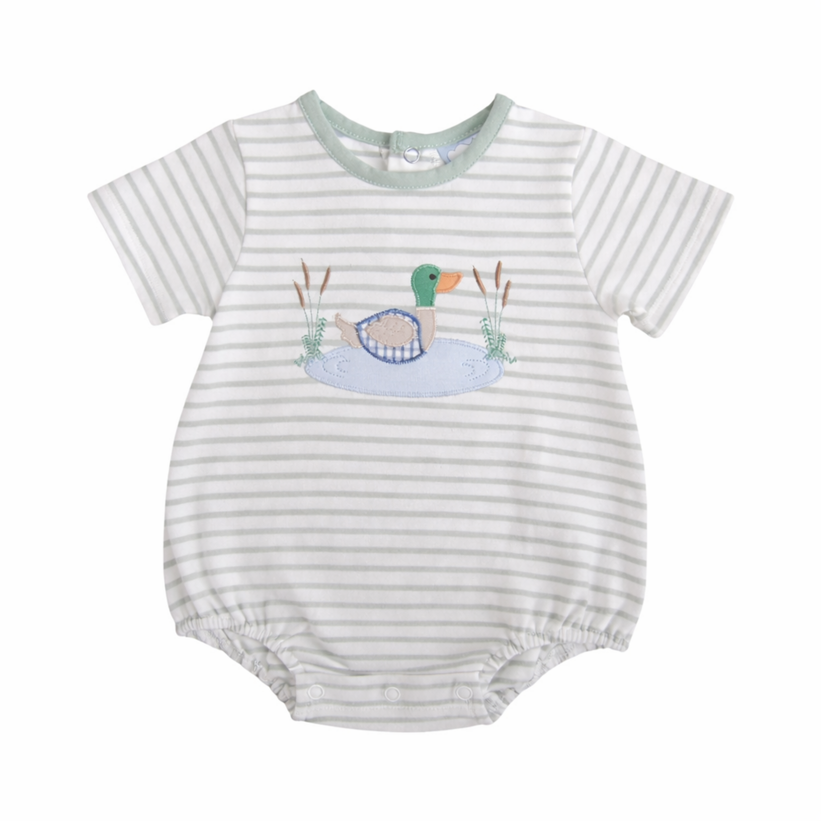 Three Sisters Duck Applique Boy Bubble