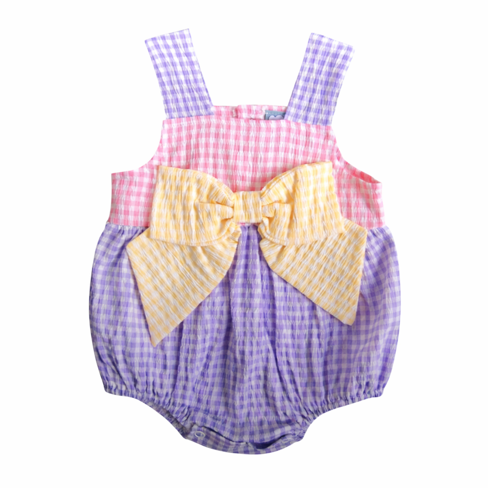 Three Sisters Pastel Colorblock Bow Bubble